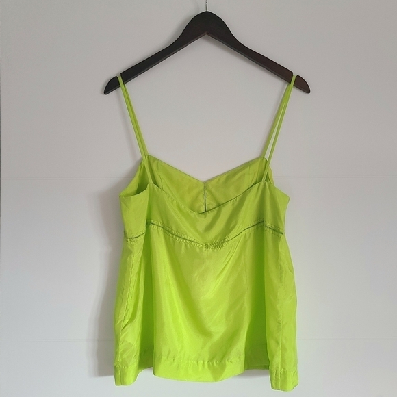 DRIES VAN NOTEN Silk Camisole, Size 8, Neon Green, NWT - Picture 8 of 16